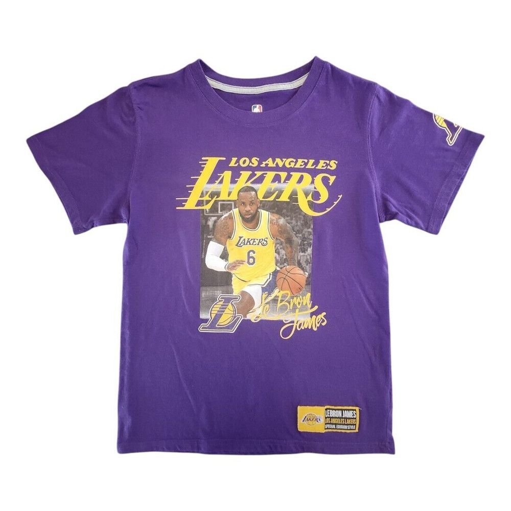 Limited Edition Rare NBA 2021 L.A. Lakers Lebron James T Shirt Sz Large 14/16